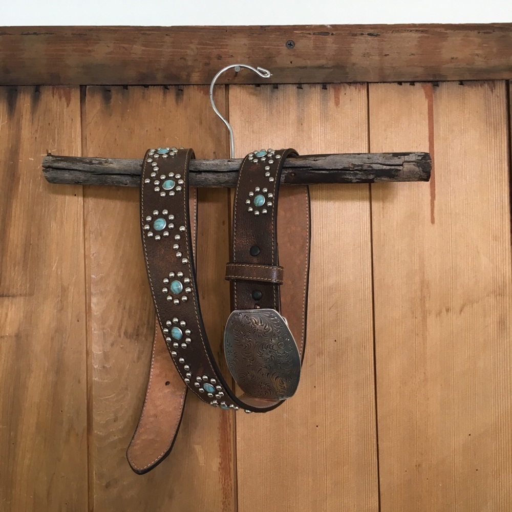 Western Belt + Vintage Buckle